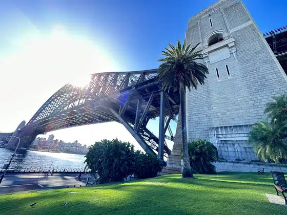 Sydney Harbour Bridge Sun Through Arch