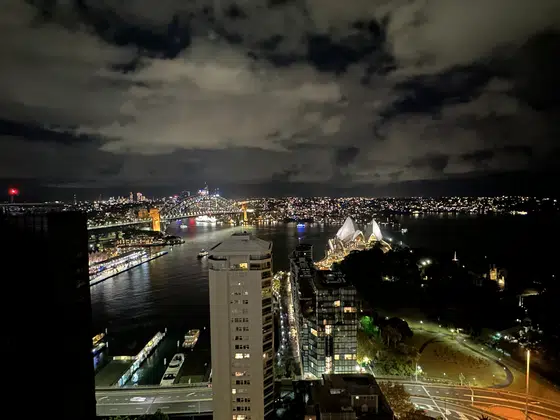 Sydney Rooftop Harbour Panorama Night